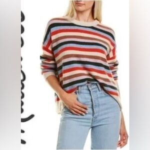 Madewell James Striped Wool Alpaca Blend Sweater